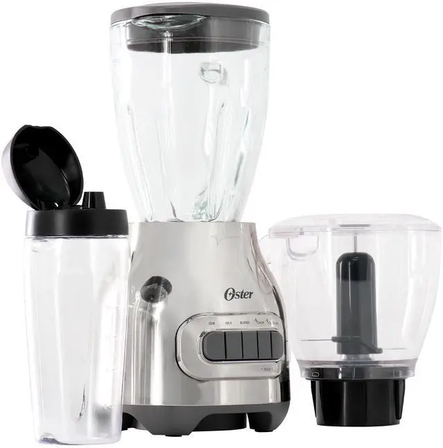 Main image of Oster 3-in-1 Kitchen System 700 Watt Blender with Blend-N-Go Cup in Chrome