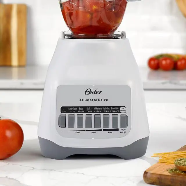 Alt view image 2 of 4 - Oster Classic 700 Watt 2-in-1 Kitchen System Blender and Food Chopper in White