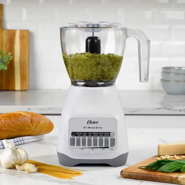 Alt view image 3 of 4 - Oster Classic 700 Watt 2-in-1 Kitchen System Blender and Food Chopper in White