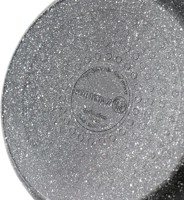 Alt view image 3 of 5 - Korkmaz Ornella 2 Piece 2 Liter Quart Aluminum Nonstick Saucepan with Lid
