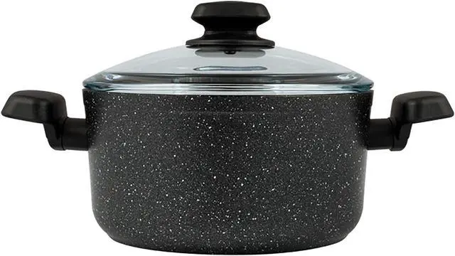 Alt view image 2 of 6 - Korkmaz Ornella 2 Piece 5 Liter Aluminum Nonstick Casserole Dish with Lid