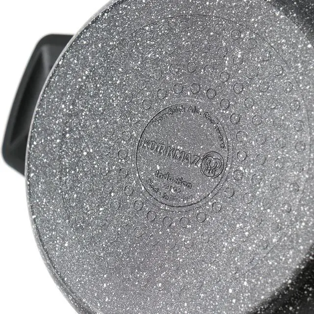 Alt view image 4 of 6 - Korkmaz Ornella 2 Piece 5 Liter Aluminum Nonstick Casserole Dish with Lid