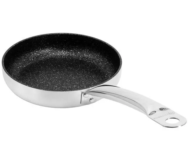 Alt view image 3 of 7 - Korkmaz Gastro 8 Inch Professional Series Tava and Frypan in Brushed Silver
