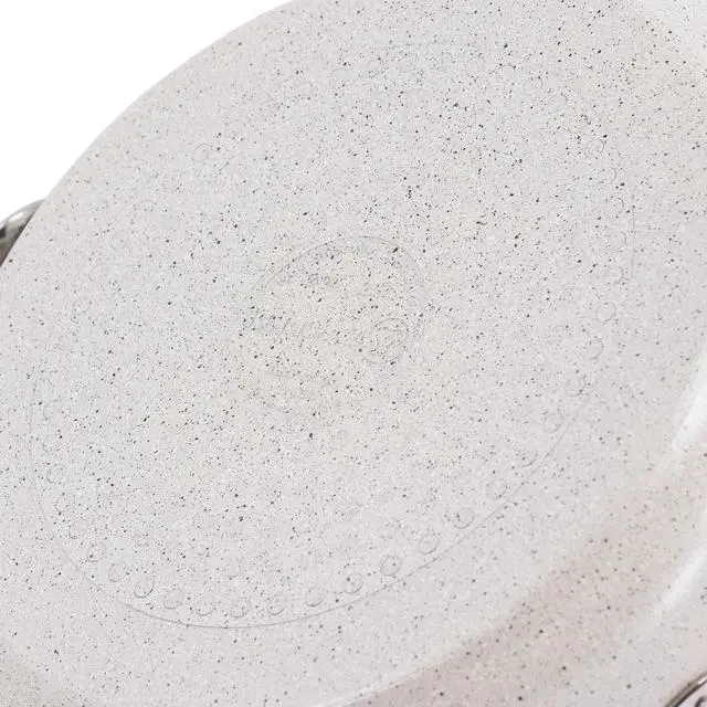 Alt view image 4 of 6 - Korkmaz Granita 3 Liter Aluminum Nonstick Casserole with Lid in Tan