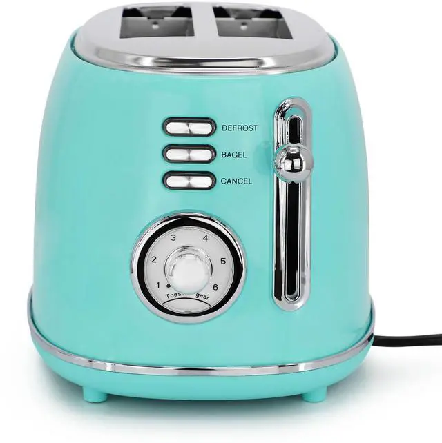Alt view image 4 of 7 - MegaChef 1.7 Liter Electric Tea Kettle and 2 Slice Toaster Combo in Turquoise