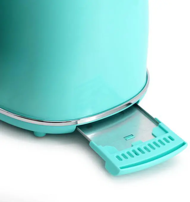 Alt view image 6 of 7 - MegaChef 1.7 Liter Electric Tea Kettle and 2 Slice Toaster Combo in Turquoise
