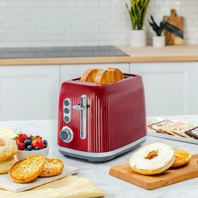 Alt view image 4 of 7 - Oster 2161512 Design Series 2 Slice Toaster - Red