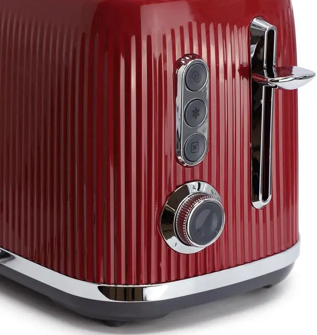 Alt view image 6 of 7 - Oster 2161512 Design Series 2 Slice Toaster - Red