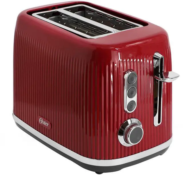 Alt view image 7 of 7 - Oster 2161512 Design Series 2 Slice Toaster - Red