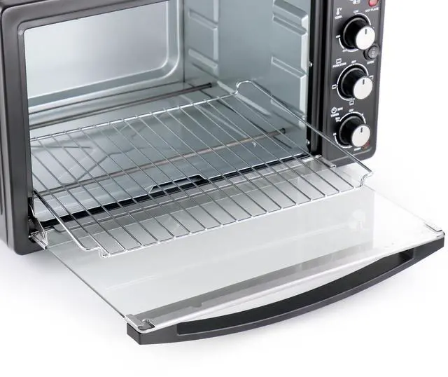 Alt view image 4 of 7 - Better Chef Chef Central XL Toaster Oven and Broiler with Dual Solid Element Burners in Black