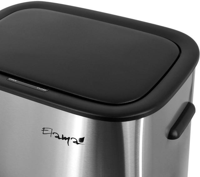 Alt view image 5 of 6 - Elama 14.5 Gallon Automatic Sensor Hands Free Trash Can