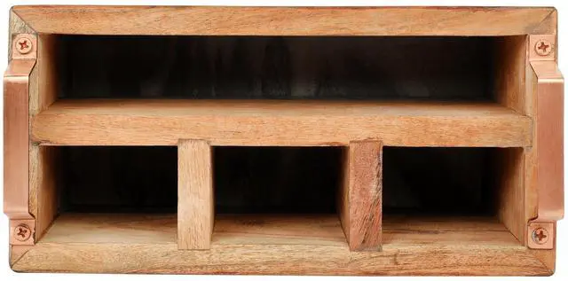 Alt view image 4 of 7 - Laurie Gates California Designs Grey Marble and Acacia Wood Salad Server Holder