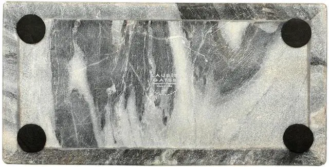 Alt view image 5 of 7 - Laurie Gates California Designs Grey Marble and Acacia Wood Salad Server Holder