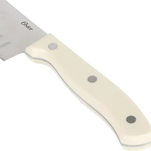 Alt view image 5 of 8 - Oster Evansville 14 Piece Stainless Steel Blade Cutlery Set in White