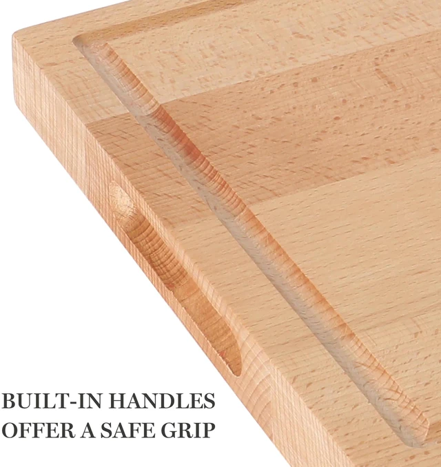 Alt view image 4 of 6 - Martha Stewart Lockner 18 x 12 Inch Beech Wood Cutting Board with Juice Groove
