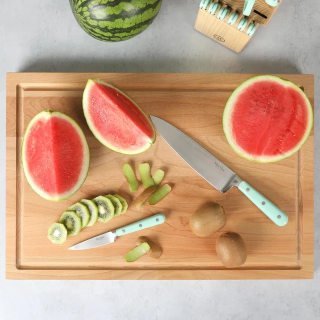 Alt view image 6 of 6 - Martha Stewart Lockner 18 x 12 Inch Beech Wood Cutting Board with Juice Groove