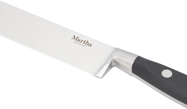 Alt view image 3 of 5 - Martha Stewart Carverton 10 inch Stainless Steel Slicer Knife in Black