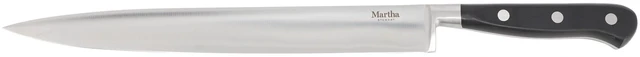 Alt view image 2 of 5 - Martha Stewart Carverton 10 inch Stainless Steel Slicer Knife in Black