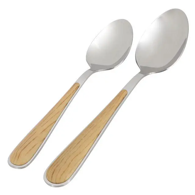 Alt view image 4 of 7 - Gibson Home 16 Piece Langhorne Stainless Steel Flatware Set in Brown and Silver