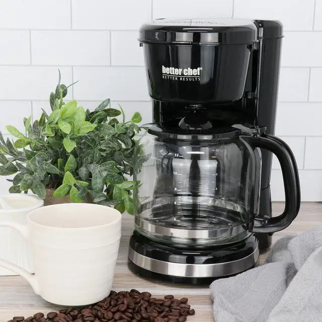 Alt view image 6 of 6 - Better Chef 12 Cup 900 Watt Coffee Maker in Black