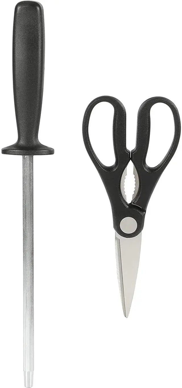 Alt view image 5 of 8 - Oster Langmore 15 Piece Stainless Steel Blade Cutlery Set in Black