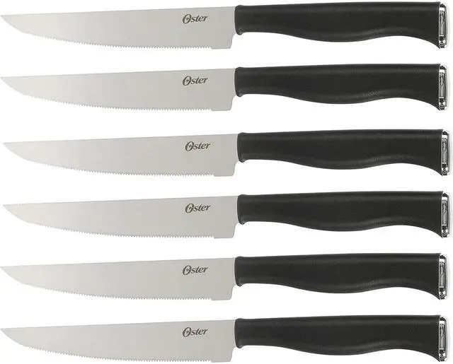 Alt view image 4 of 8 - Oster Langmore 15 Piece Stainless Steel Blade Cutlery Set in Black