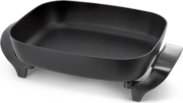 Alt view image 4 of 7 - MegaChef 14.96 Inch Electric Fry Pan with Non-Stick Coating