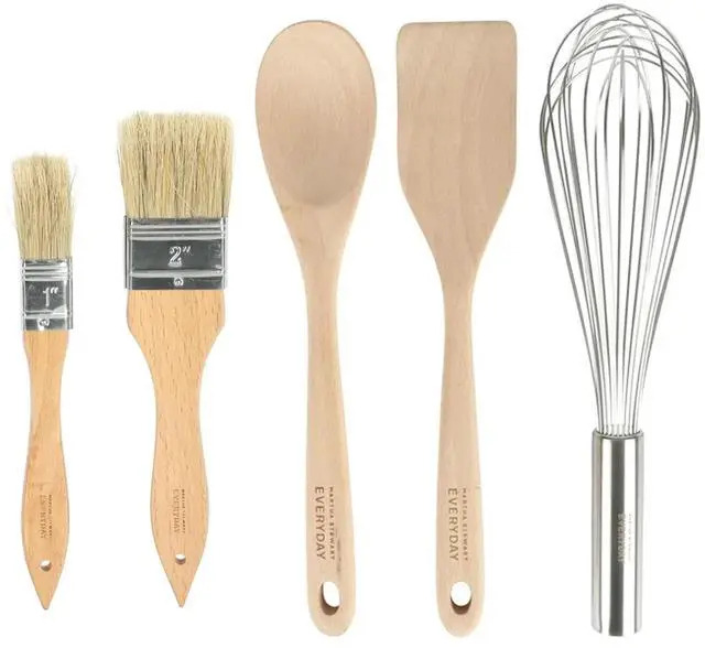 Alt view image 3 of 6 - Martha Stewart Everyday 18 Piece Stainless Steel and Wood Assorted Gadget Set