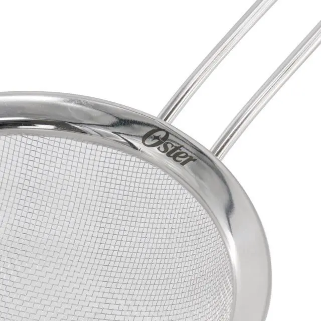 Alt view image 4 of 5 - Oster Baldwyn 3 Piece Stainless Steel Mesh Strainer Set in Silver