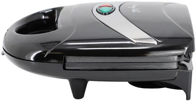Alt view image 4 of 7 - MegaChef Electric Compact Aluminum Nonstick Sandwich Maker in Black