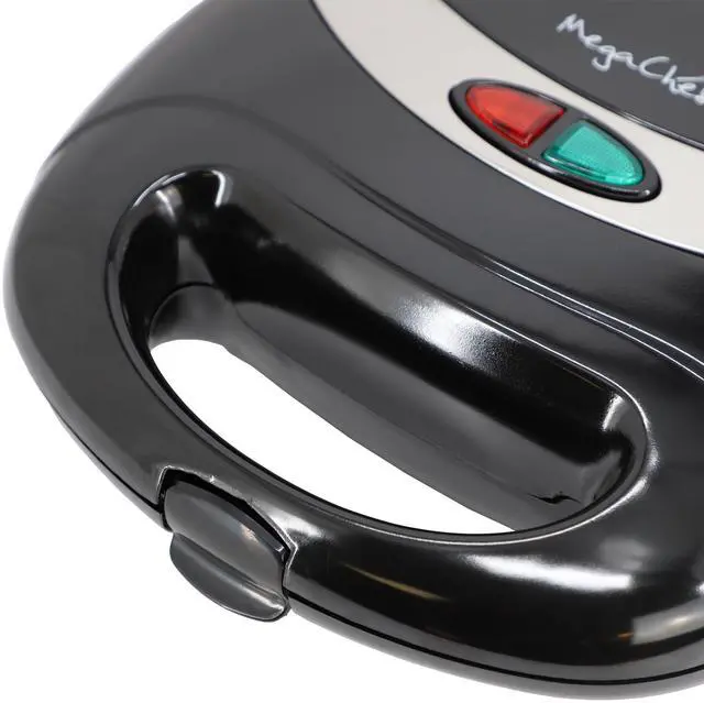 Alt view image 6 of 7 - MegaChef Electric Compact Aluminum Nonstick Sandwich Maker in Black