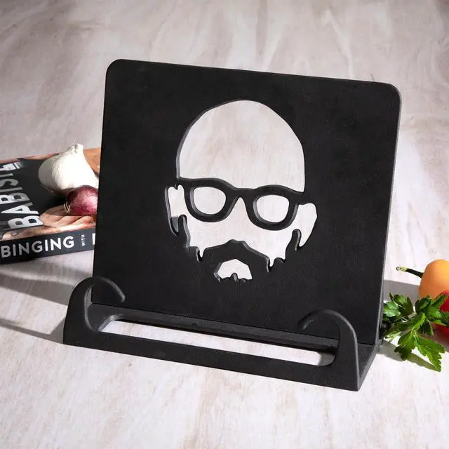 Alt view image 5 of 6 - Babish 9.75 Inch Cast Iron Cookbook Holder in Black