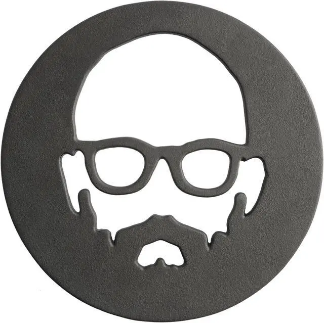 Main image of Babish 8 Inch Round Cast Iron Trivet in Black