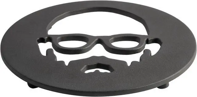 Alt view image 2 of 5 - Babish 8 Inch Round Cast Iron Trivet in Black