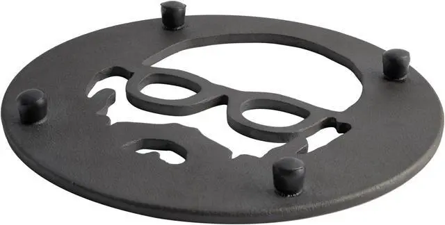 Alt view image 4 of 5 - Babish 8 Inch Round Cast Iron Trivet in Black