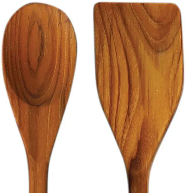 Alt view image 4 of 5 - Babish 5 Piece Wood and Silicone Essential Kitchen Tool Set in Brown
