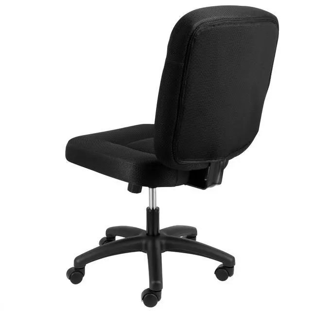 Alt view image 3 of 6 - Elama Mid Back Adjustable Fabric Office Chair in Black