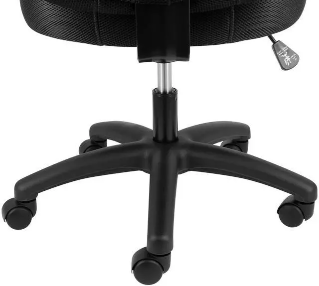 Alt view image 5 of 6 - Elama Mid Back Adjustable Fabric Office Chair in Black