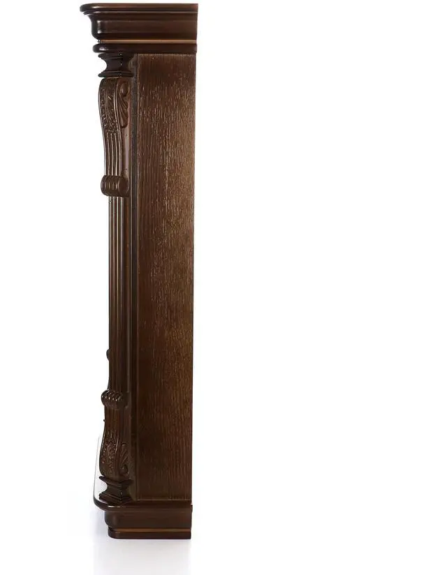 Alt view image 3 of 6 - Bedford Clock Collection Chestnut Chiming Pendulum Wall Clock
