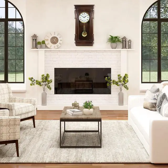 Alt view image 6 of 6 - Bedford Clock Collection Chestnut Chiming Pendulum Wall Clock