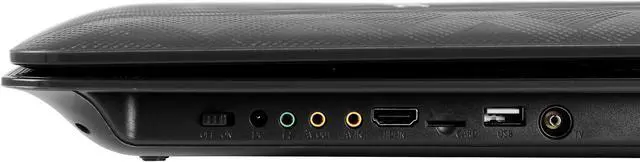 Alt view image 6 of 7 - Trexonic 14.1 Inch Portable TV+DVD Player with Swivel TFT-LCD Screen and USB,SD,AV,HDMI Inputs
