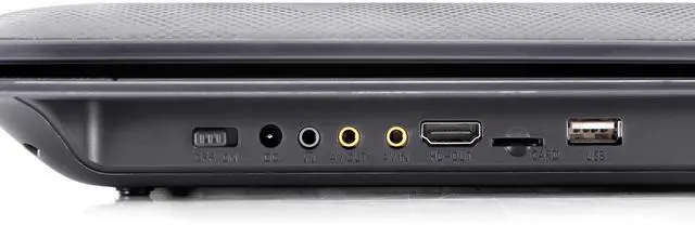 Alt view image 3 of 7 - Trexonic 13.3 Inch Portable TV+DVD Player with Color TFT LED Screen and USB/HD/AV Inputs