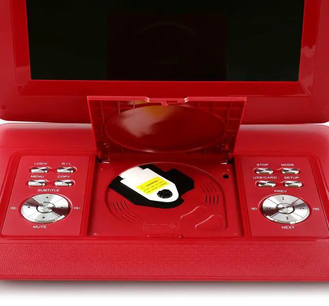 Alt view image 3 of 7 - Trexonic 15 Inch Portable DVD Player with Swivel TFT-LCD Screen and USB,SD,AV,HDMI Inputs