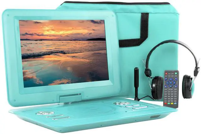 Alt view image 6 of 7 - Trexonic 13.3 Inch Portable TV+DVD Player with Color TFT LED Screen and USB/HD/AV Inputs