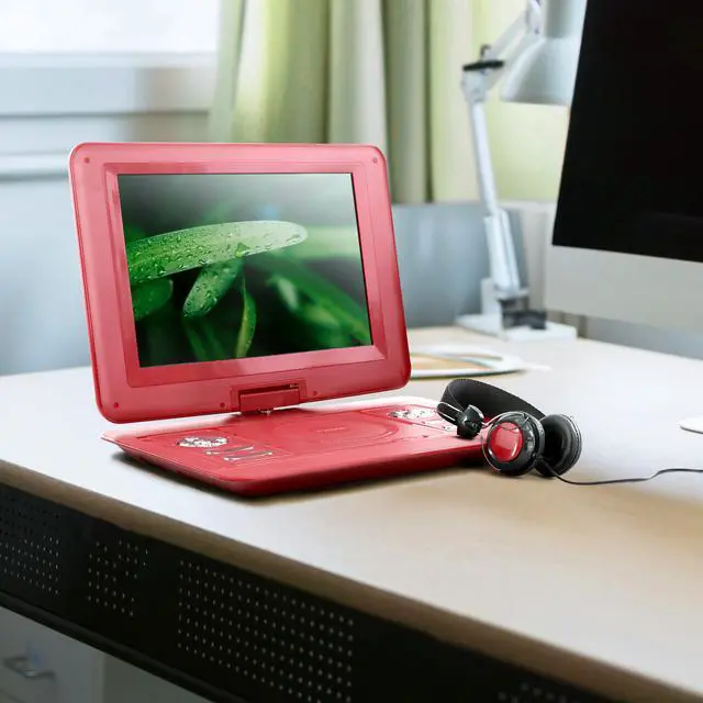 Alt view image 4 of 4 - Trexonic 13.3 Inch Portable TV+DVD Player with Color TFT LED Screen and USB/HD/AV Inputs