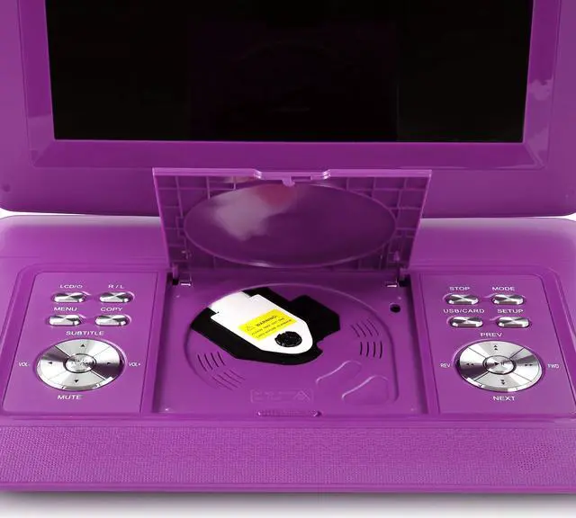 Alt view image 3 of 7 - Trexonic 14.1 Inch Portable DVD Player with Swivel TFT-LCD Screen and USB,SD,AV,HDMI Inputs