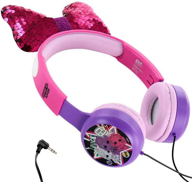 Alt view image 2 of 6 - L.O.L. Surprise! Kids Safe Over The Ear Headphones HP2-13136 | Kids Headphones, Volume Limiter for Developing Ears, 3.5MM Stereo Jack, Recommended for Ages 3-9, by Sakar (Styles may vary)