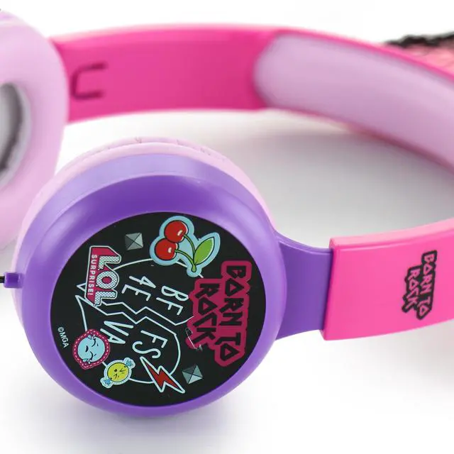 Alt view image 5 of 6 - L.O.L. Surprise! Kids Safe Over The Ear Headphones HP2-13136 | Kids Headphones, Volume Limiter for Developing Ears, 3.5MM Stereo Jack, Recommended for Ages 3-9, by Sakar (Styles may vary)