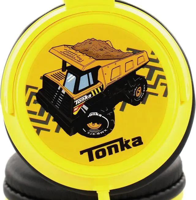 Alt view image 3 of 5 - Sakar Tonka Truck Over The Ear Wired Headphones in Yellow