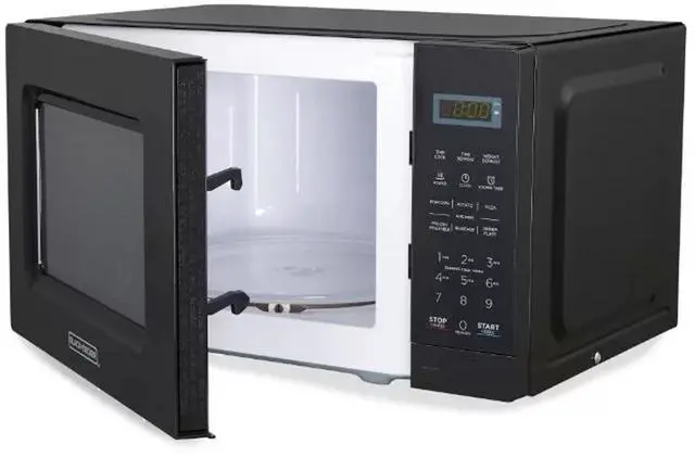 Alt view image 3 of 5 - Black and Decker 0.7 Cu Ft LED Digital Microwave Oven in Black with Child Safety Lock